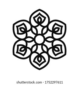 Floral Vector Ornament For Backgrounds, Logos, Stickers, Labels, Tags And Other Design.