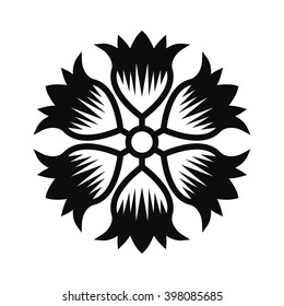 Floral Vector Ornament For Backgrounds, Logos, Stickers, Labels, Tags And Other Design.