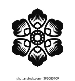 Floral Vector Ornament For Backgrounds, Logos, Stickers, Labels, Tags And Other Design.