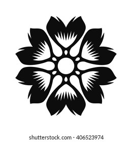 Floral Vector Ornament For Backgrounds, Logos, Stickers, Labels, Tags And Other Design.