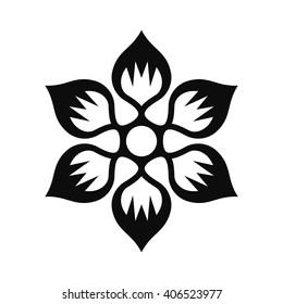Floral Vector Ornament For Backgrounds, Logos, Stickers, Labels, Tags And Other Design.