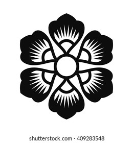 Floral Vector Ornament For Backgrounds, Logos, Stickers, Labels, Tags And Other Design.