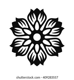 Floral Vector Ornament For Backgrounds, Logos, Stickers, Labels, Tags And Other Design.