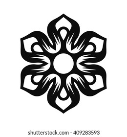 Floral Vector Ornament For Backgrounds, Logos, Stickers, Labels, Tags And Other Design.
