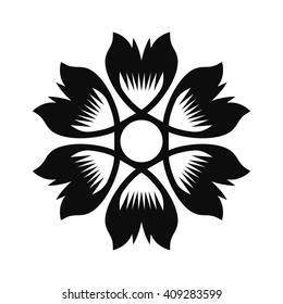 Floral Vector Ornament For Backgrounds, Logos, Stickers, Labels, Tags And Other Design.