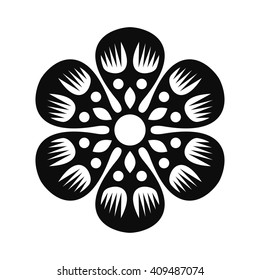 Floral Vector Ornament For Backgrounds, Logos, Stickers, Labels, Tags And Other Design.