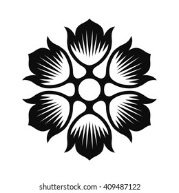 Floral Vector Ornament For Backgrounds, Logos, Stickers, Labels, Tags And Other Design.