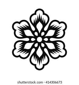 Floral Vector Ornament For Backgrounds, Logos, Stickers, Labels, Tags And Other Design.