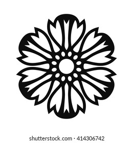 Floral Vector Ornament For Backgrounds, Logos, Stickers, Labels, Tags And Other Design.