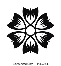 Floral Vector Ornament For Backgrounds, Logos, Stickers, Labels, Tags And Other Design.