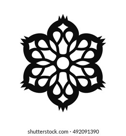 Floral Vector Ornament For Backgrounds, Logos, Stickers, Labels, Tags And Other Design.