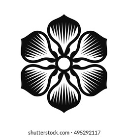 Floral Vector Ornament For Backgrounds, Logos, Stickers, Labels, Tags And Other Design.