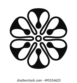 Floral Vector Ornament For Backgrounds, Logos, Stickers, Labels, Tags And Other Design.