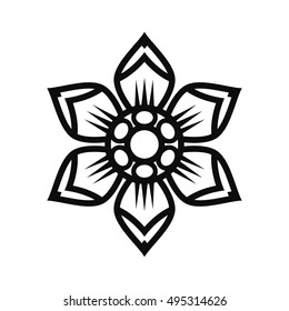 Floral Vector Ornament For Backgrounds, Logos, Stickers, Labels, Tags And Other Design.