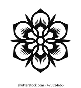 Floral Vector Ornament For Backgrounds, Logos, Stickers, Labels, Tags And Other Design.