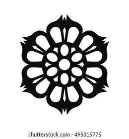 Floral Vector Ornament For Backgrounds, Logos, Stickers, Labels, Tags And Other Design.
