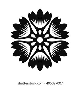 Floral Vector Ornament For Backgrounds, Logos, Stickers, Labels, Tags And Other Design.