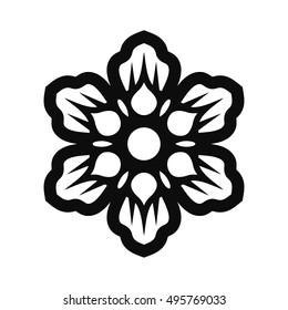 Floral Vector Ornament For Backgrounds, Logos, Stickers, Labels, Tags And Other Design.
