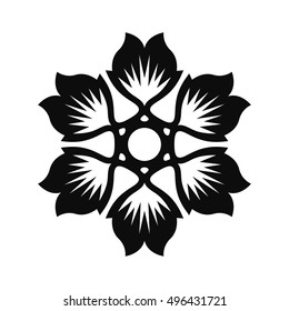 Floral Vector Ornament For Backgrounds, Logos, Stickers, Labels, Tags And Other Design.