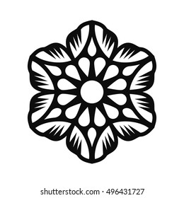 Floral Vector Ornament For Backgrounds, Logos, Stickers, Labels, Tags And Other Design.