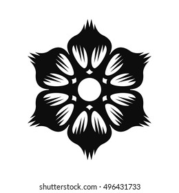 Floral Vector Ornament For Backgrounds, Logos, Stickers, Labels, Tags And Other Design.