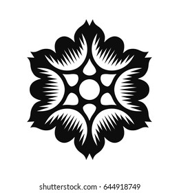 Floral Vector Ornament For Backgrounds, Logos, Stickers, Labels, Tags And Other Design.