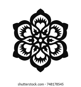 Floral Vector Ornament For Backgrounds, Logos, Stickers, Labels, Tags And Other Design.