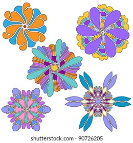 Floral vector ornament collection