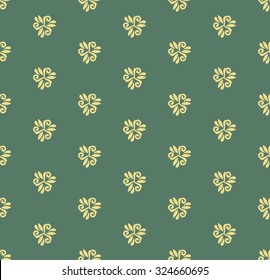 Floral vector ornament. Seamless abstract classic fine colorful pattern