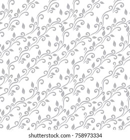 Floral vector ornamental pattern