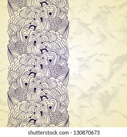 Floral vector paisley background design template