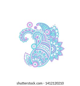 Floral Vector Paisley isolated ornament