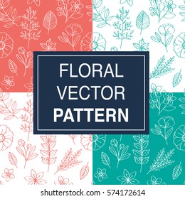 Floral Vector Pattern Design Illustration