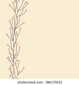 Floral vector pattern. Seamless doodle texture with flowers. Use as desktop wallpaper or surface textures, web page background, textile and other.