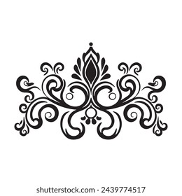 Patrón de vectores florales Stock-elementos-florales-diseño-lujo-gráfico, ilustración Diseño de arte floral