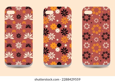 Floral vector phone protector case cover, colorful mobile phone cover case silicon protector 