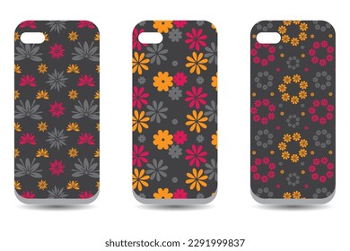 Floral vector phone protector case cover, colorful mobile phone cover case silicon protector 