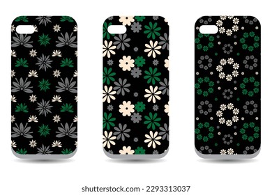 Floral vector phone protector case cover, colorful mobile phone cover case silicon protector 