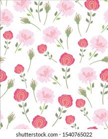 floral vector repeat pattern design