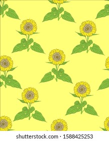 Floral vector repeat pattern design