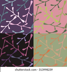 Floral vector seamless backgroun