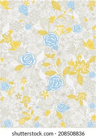floral vector seamless background