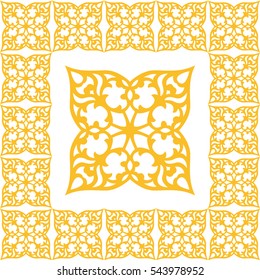 Floral Vector Seamless Background Ornaments