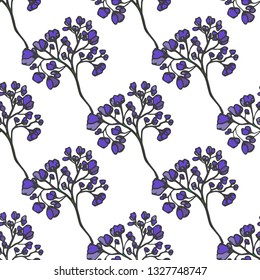 Floral vector seamless background for textile or book covers, manufacturing, wallpapers, print, gift wrap and scrapbooking