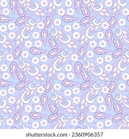 Floral Vector seamless paisley pattern.