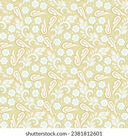 Floral Vector seamless paisley pattern.