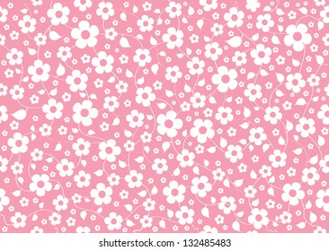 Floral vector seamless pattern