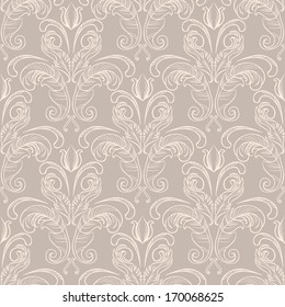 Floral vector seamless pattern