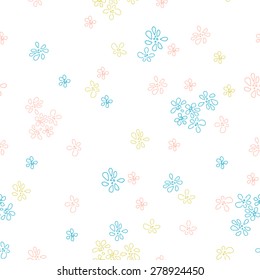 Floral vector seamless pattern
