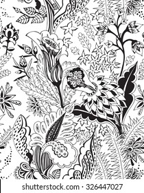 Floral vector seamless pattern
